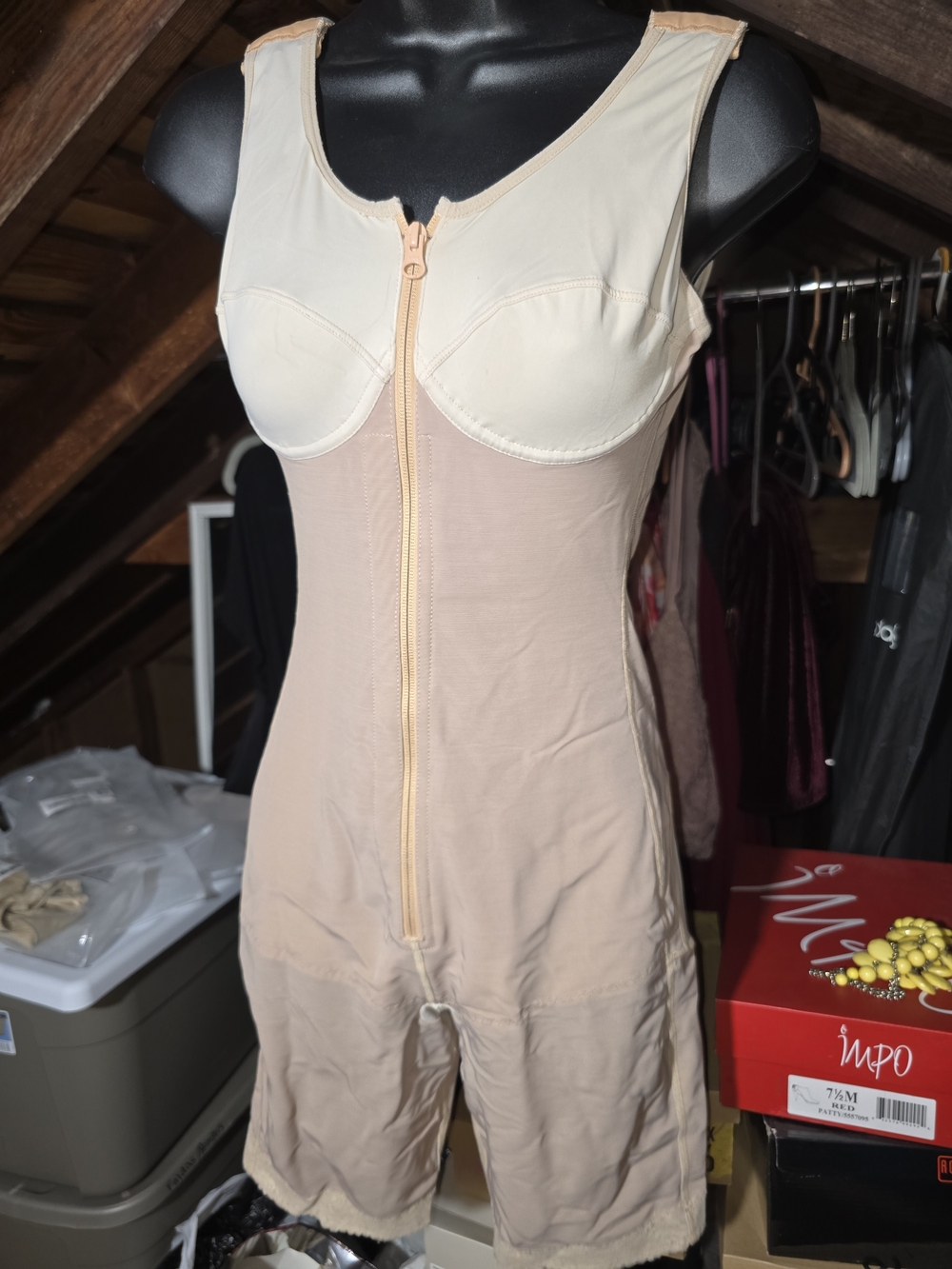 Beige Full-Body Shapewear